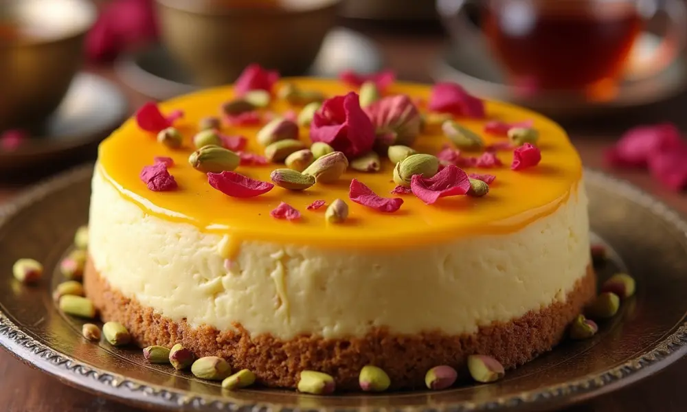 تشيز كيك الزعفران العربي