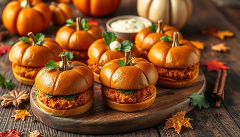 Pumpkin-Shaped Sliders