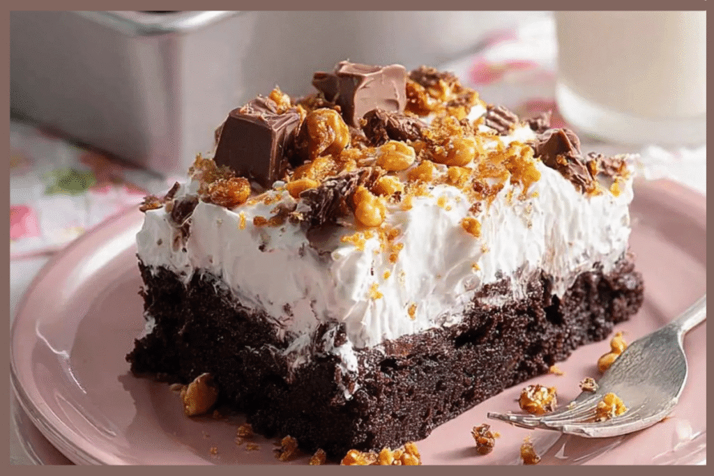 Chocolate Caramel Toffee Cake