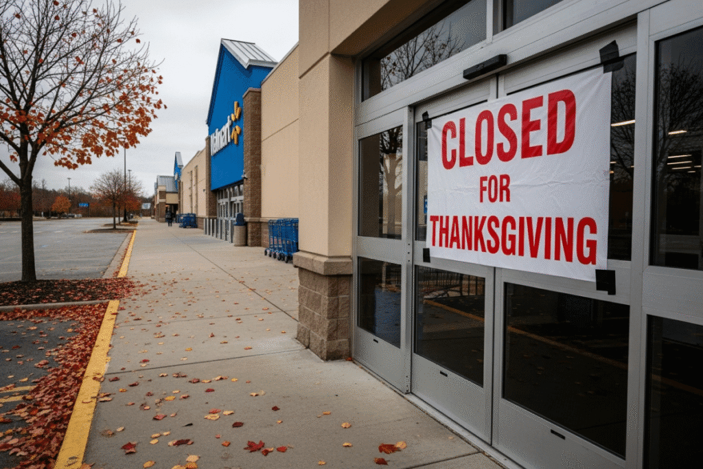 is walmart open on thanksgiving 