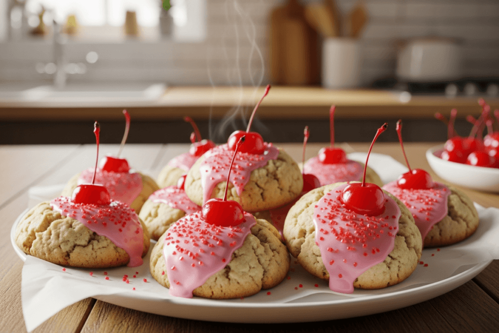 Almond Cherry Cookies 