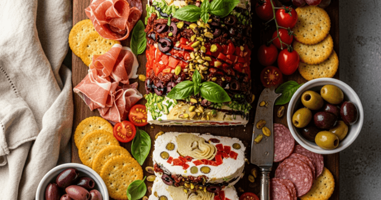 Antipasto Cheese Log