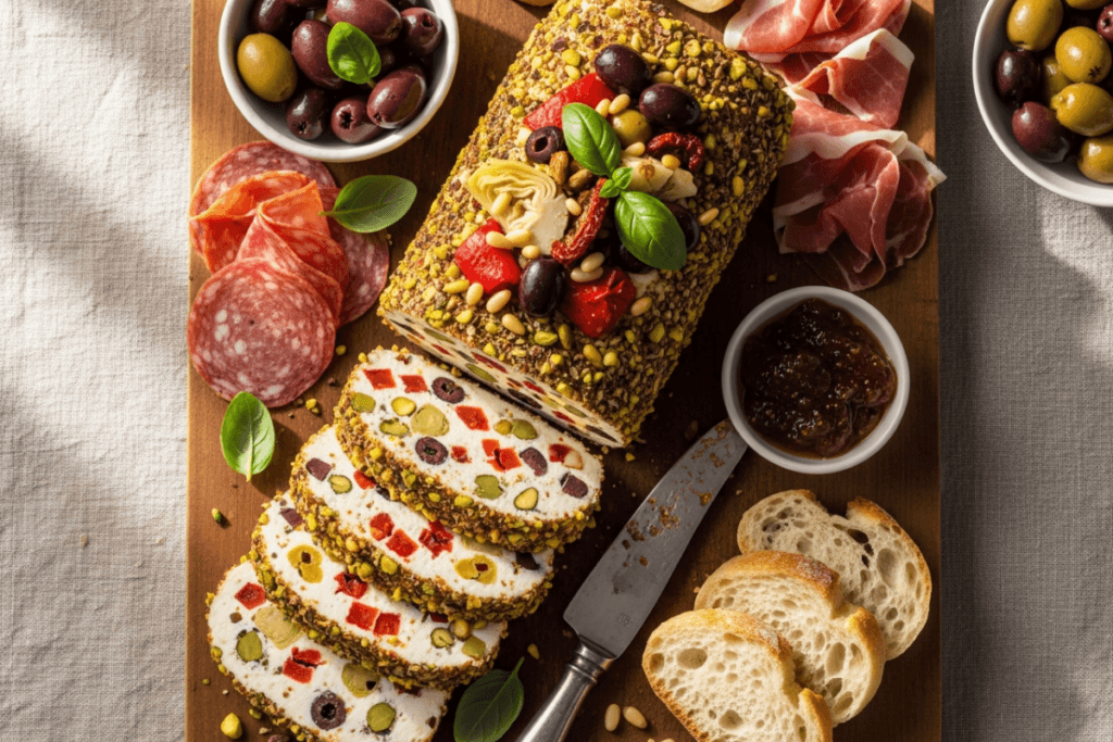 Antipasto Cheese Log