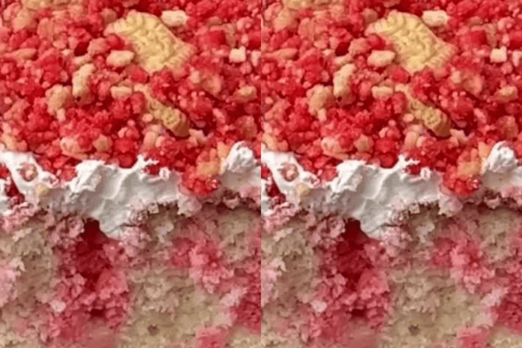  Strawberry Crunch Poke Cake