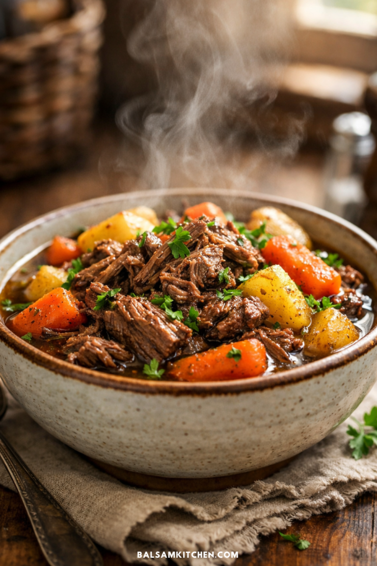 Slow Cooker Beef Chuck Comfort Bowl